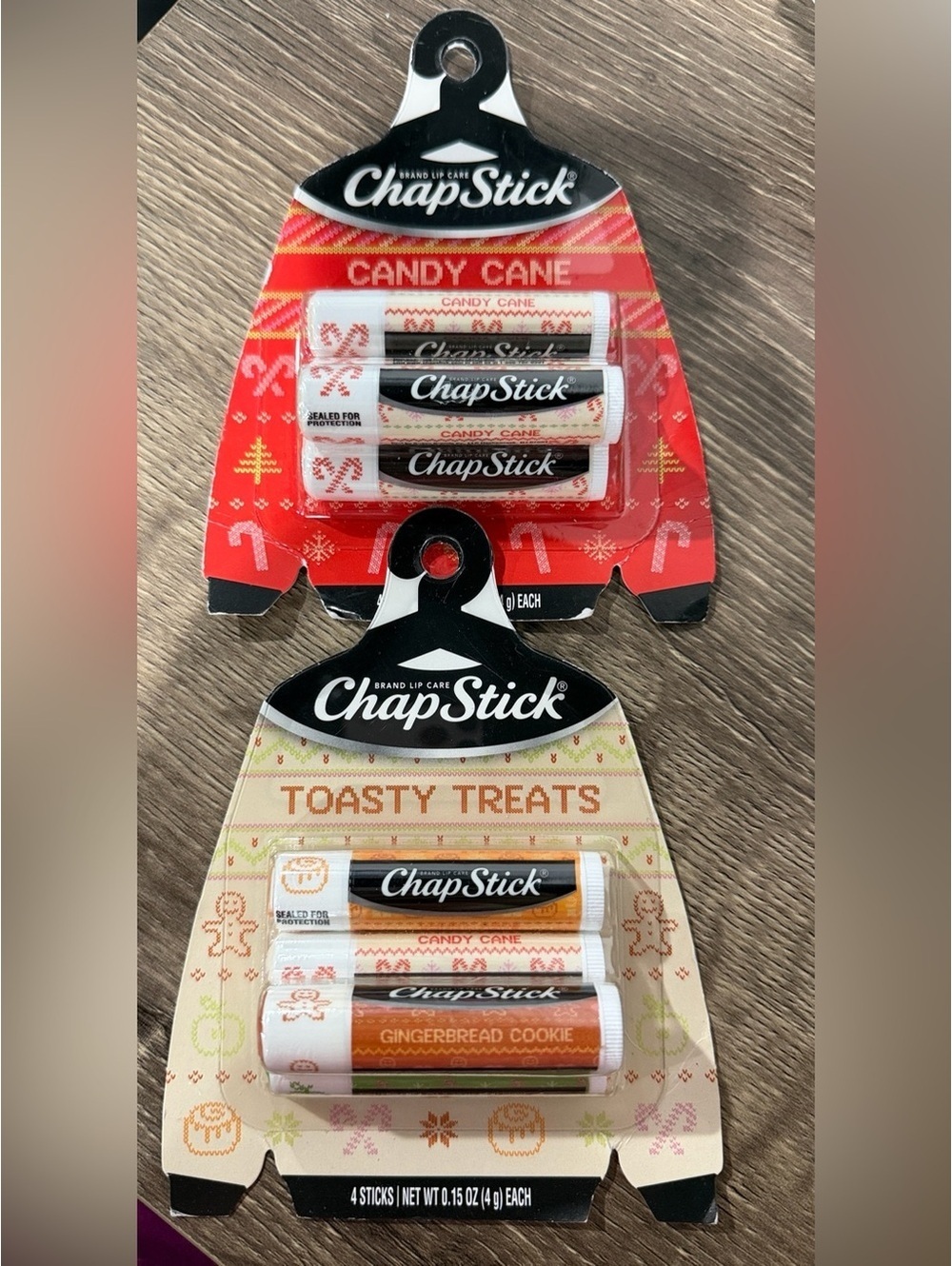 2 x Chapstick Holiday Lip Balm Sets Toasty Treats Candy Cane NEW